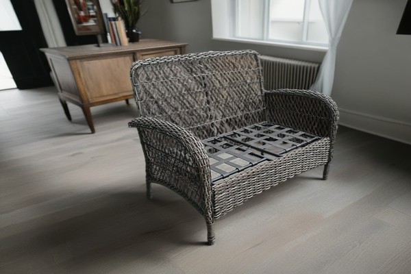 Iron Rattan Single Chair Iron Rattan Double Chair Iron Rattan Coffee Table